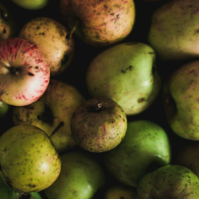 unripe apples