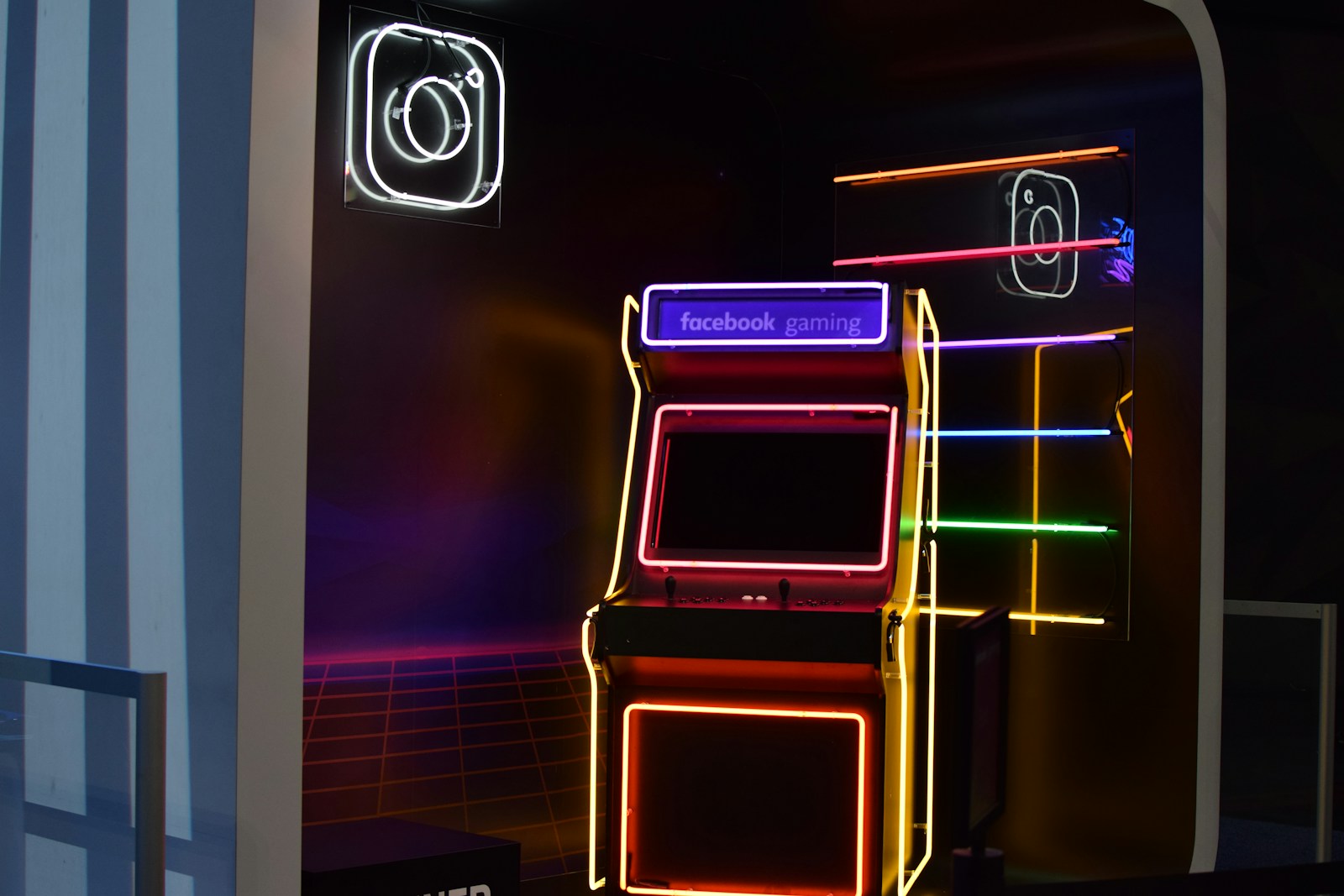 Photo by Pete Pedroza red and yellow arcade machine