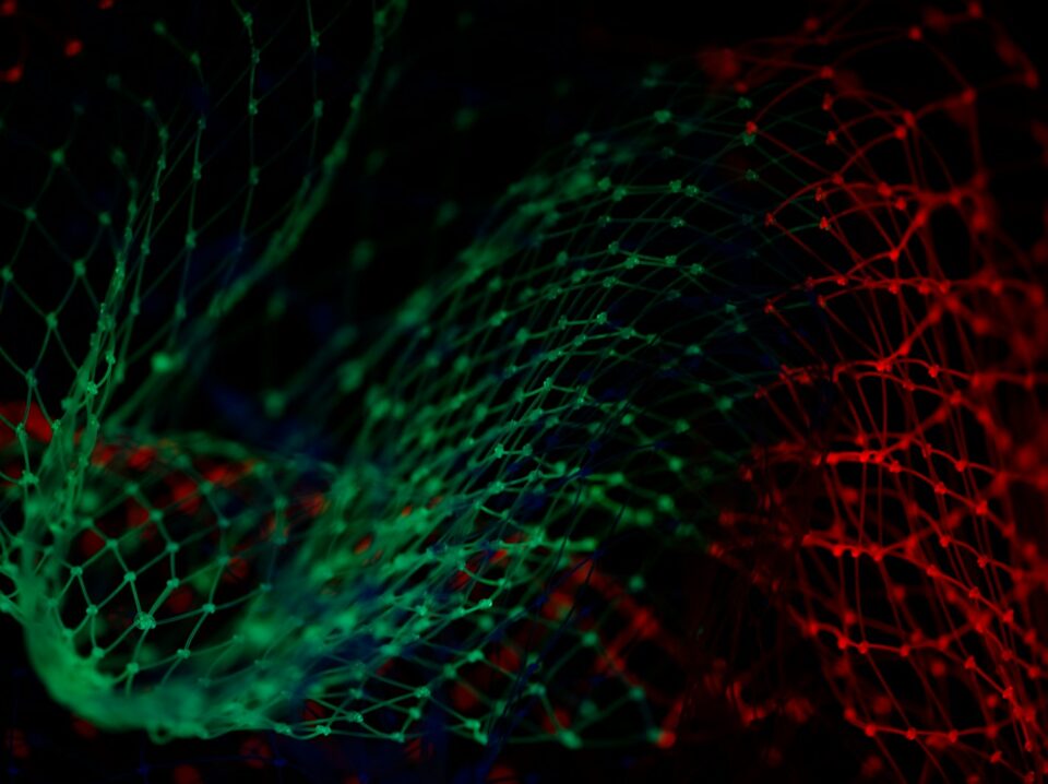 green and red light wallpaper