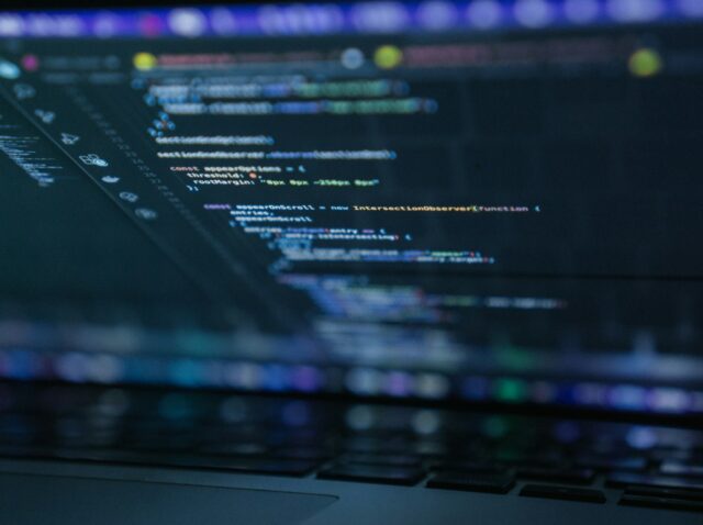 a computer screen with a bunch of lines on it